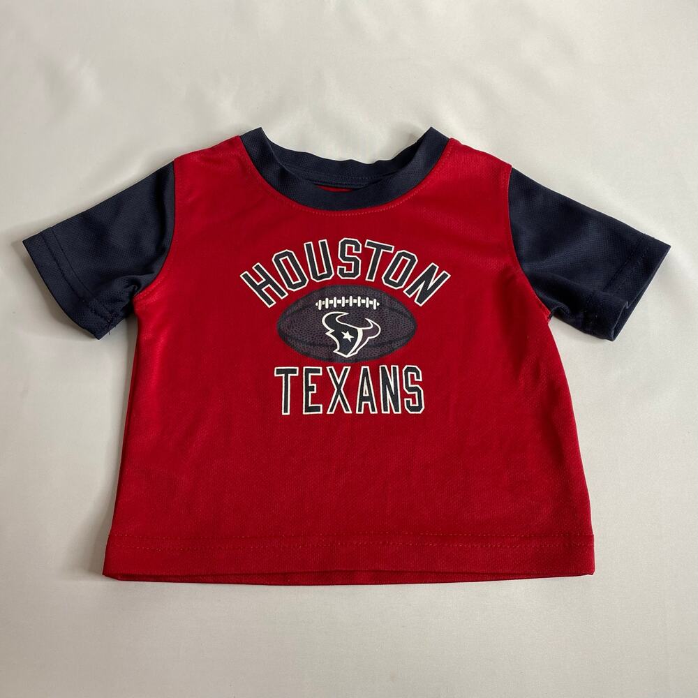 Houston Texans Infant T-Shirt Red Short Sleeve NFL Team Apparel 12 Months Unisex